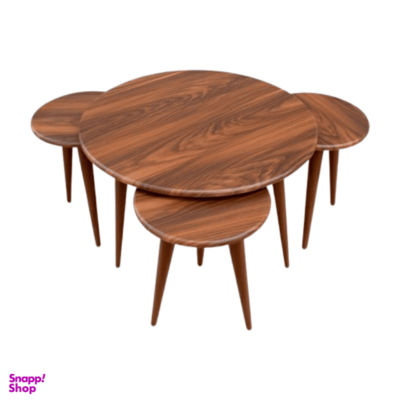 میز عسلی پایتخت کد 2343 مجموعه 4 عددی