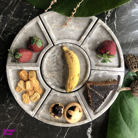 ظرف سرو سنگی کد 0407