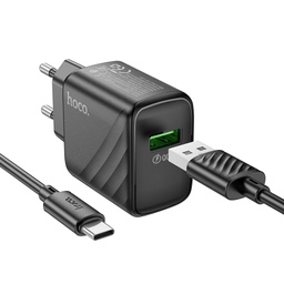 شارژر دیواری 18 وات هوکو مدل CS21A به همراه کابل USB Type-C