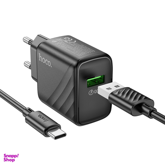 شارژر دیواری 18 وات هوکو مدل CS21A به همراه کابل USB Type-C