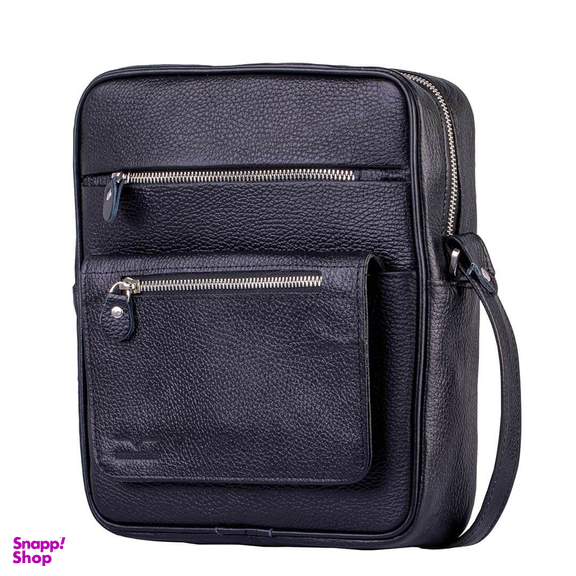 کیف دوشی چرم طبیعی مردانه آروین چرم کد AR-124