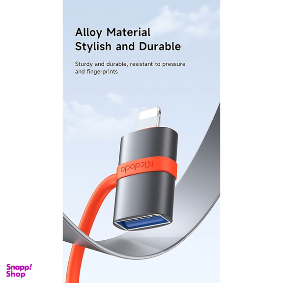 مبدل USB-A به لایتنینگ مک دودو مدل OT-2600 Silicone hook