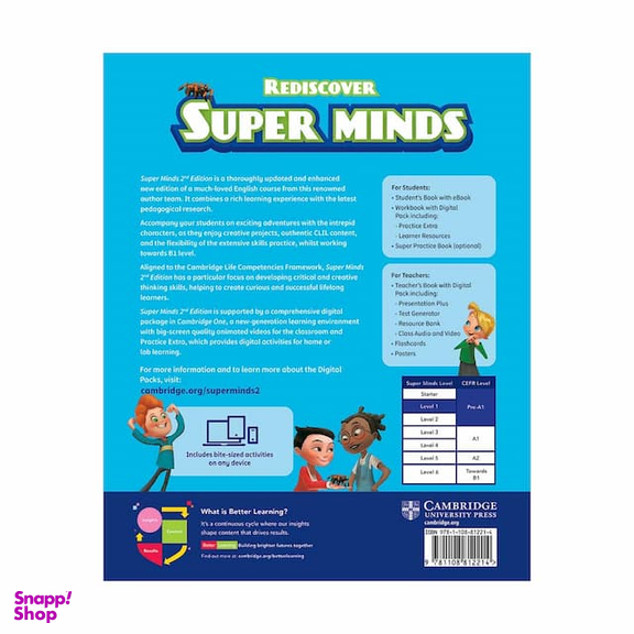 کتاب Super Minds 2nd Edition 1 Super Practice Book+SB+WB اثر جمعی از نویسندگان انتشارات کمبریج