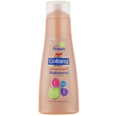 شامپو مو خشک گلرنگ (Golrang) مدل Multivitamin حجم 400 میلی لیتر