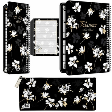 دفتر برنامه ریزی مستر راد مدل گل آرزوها کد 2068 به همراه جامدادی مجموعه 4 عددی