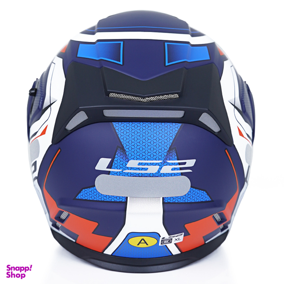 کلاه کاسکت فک متحرک ال اس تو مدل ls2 of345-5 رنگ آبی نارنجی به همراه کاور