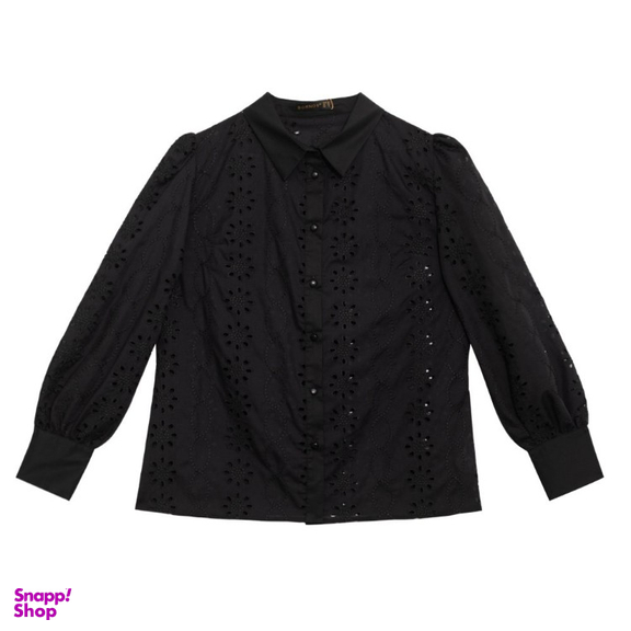 شومیز زنانه برنس مدل آرمینا رنگ مشکی