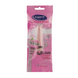 خود تراش کاپوس اسکین کر مدل 5 لبه رنگ صورتی