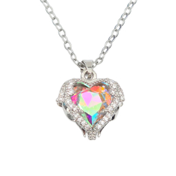 گردنبند زنانه وای اس ایکس کریستال سواروسکی طرح قلب کد ghalb5600