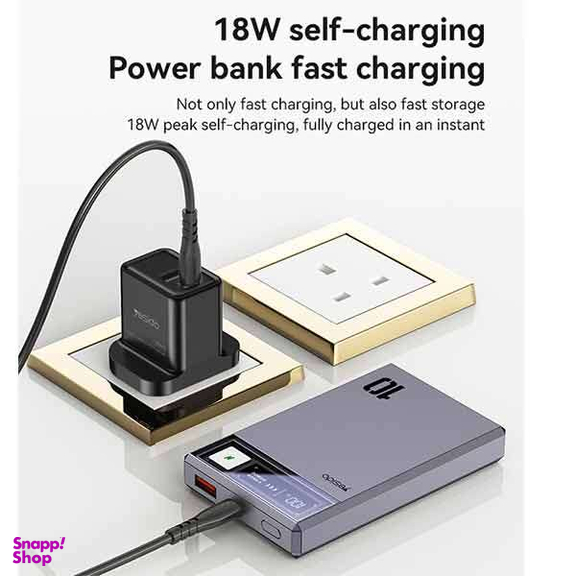 پاوربانک فست شارژ مگ سیف یسیدو مدل YESIDO YP61 15W ظرفیت 10000 میلی آمپر ساعت