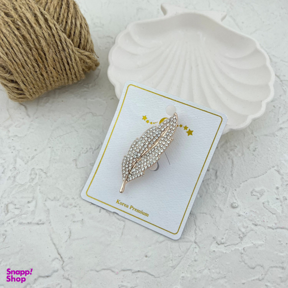 گل سینه زنانه مدل برگ کد G4063