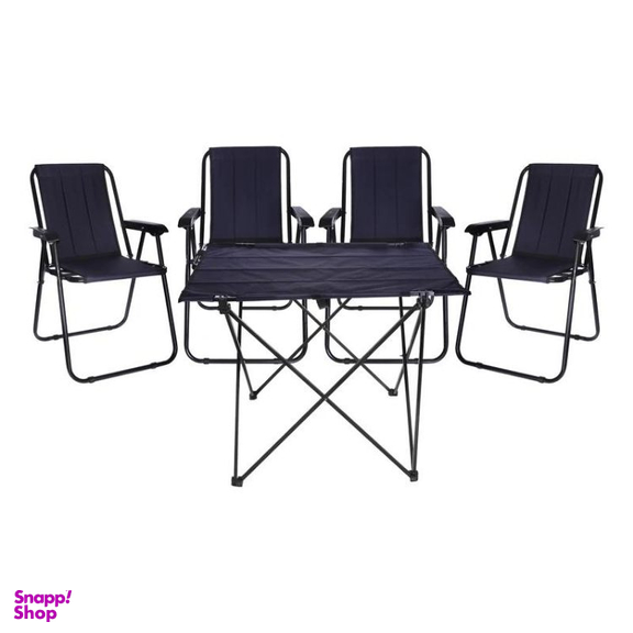 ست میز و صندلی سفری تاشو مدل YZ مجموعه 5 عددی به همراه کاور