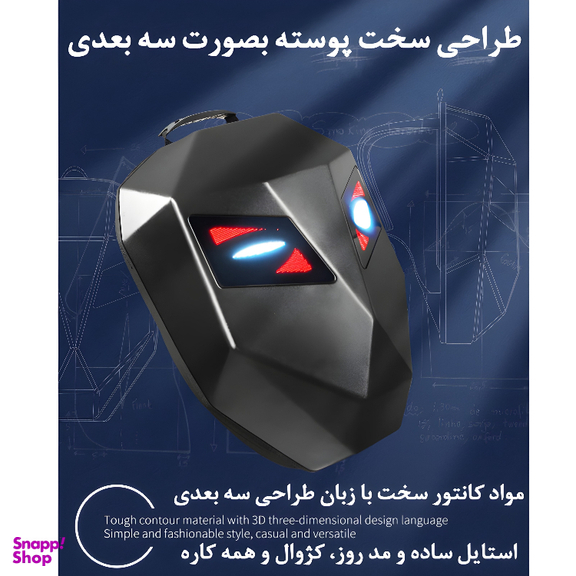 کوله پشتی موتورسواری مدل EYE LED کد L1