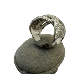 انگشتر نقره 925 عیار زنانه طرح نگین جواهر کد RNGF 1119