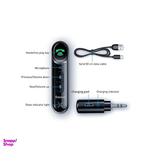 گیرنده بلوتوثی بیسوس مدل type 7 Aux car wireless