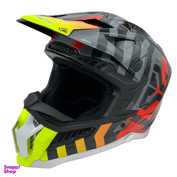 کلاه کاسکت ال اس تو کد Ls2 mx703 x-force c yellow red