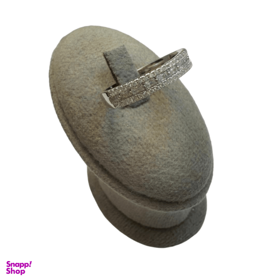 حلقه نقره 925 عیار زنانه طرح تک نگین کد reo13023
