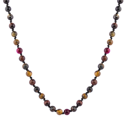 گردنبند سنگ زنانه الون مدل چشم ببر رنگی کد P08001014006B