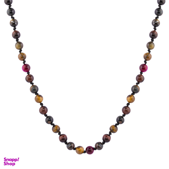 گردنبند سنگ زنانه الون مدل چشم ببر رنگی کد P08001014006B