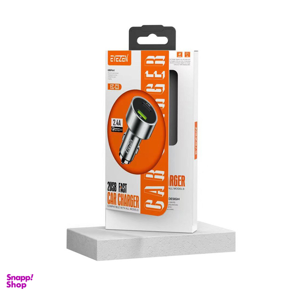 شارژر فندکی اِیزن مدل EC-C3 به همراه کابل تبدیل لایتنینگ