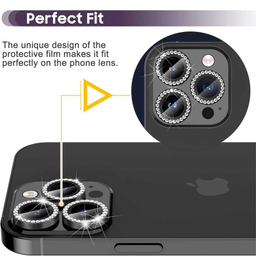 محافظ لنز دوربین بوف مدل Diamond-Luxury مناسب برای گوشی موبایل اپل iphone 14 Pro Max / 14 Pro