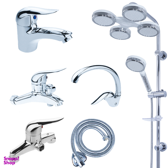 ست شیرآلات اهرمی اندیکا مدل اردکی کد 661 مجموعه 6 عددی