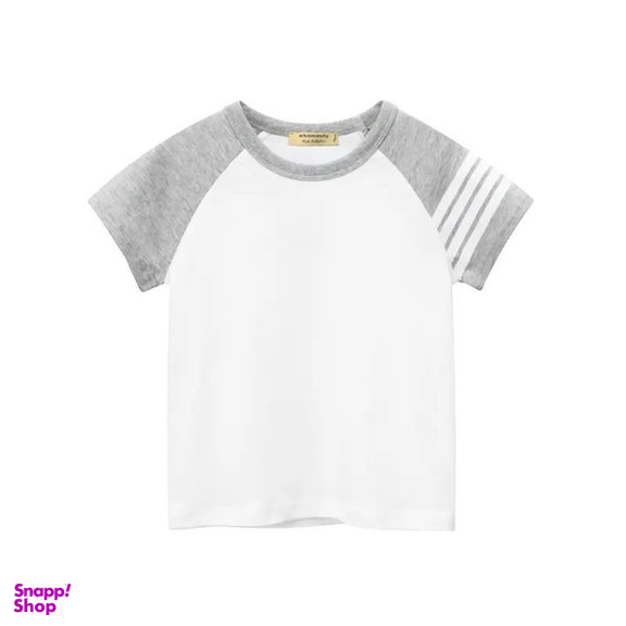 تی شرت آستین کوتاه پسرانه هومنیتی مدل WYKBTS9781-WHT