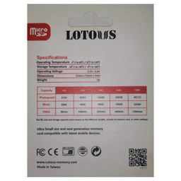 کارت حافظه لوتوس مدل UHS-I MicroSDHC ظریف 32 گیگابایت