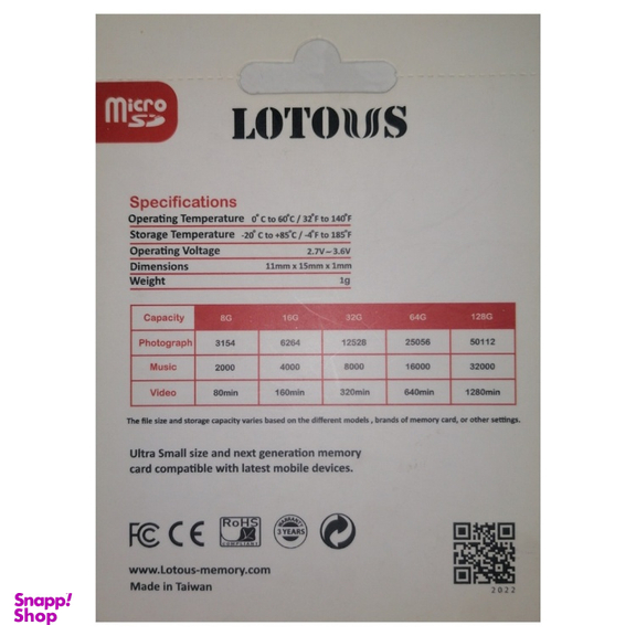 کارت حافظه لوتوس مدل UHS-I MicroSDHC ظریف 32 گیگابایت