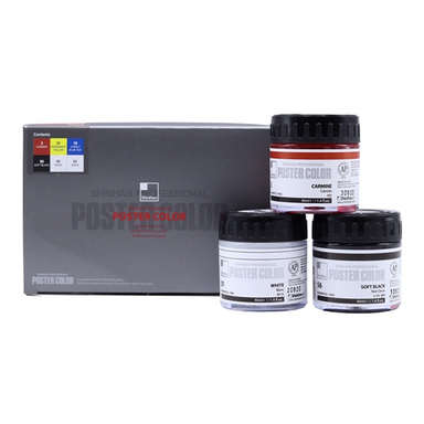 گواش 6 رنگ شين هان مدل 40ml Professional