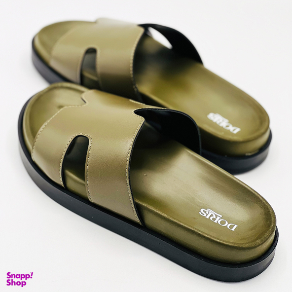 صندل طبی مردانه دوریس مدل پژمان کد 04 رنگ سبز زیتونی