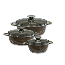 سرویس قابلمه گرانیتی 6 پارچه لایف اسمایل مدل LIFEP1762