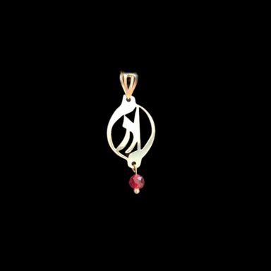 پلاک گردنبند زنانه طلا 18 عیار گوزن طرح روز مادر کد JFB3