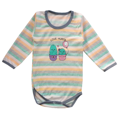 بادی آستین بلند نوزادی مدل کاکتوس کد 4008