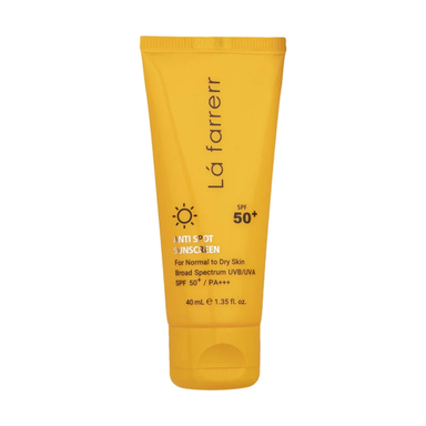 کرم ضد آفتاب لافارر با SPF50 مخصوص پوست نرمال تا خشک