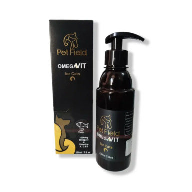 روغن خوراکی گربه امگاویت طعم مرغ حجم 230 میلی لیتر