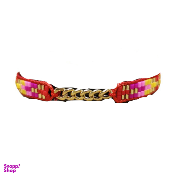 دستبند چرم و طلا 18 عیار زنانه طرح کارتیه کد 11