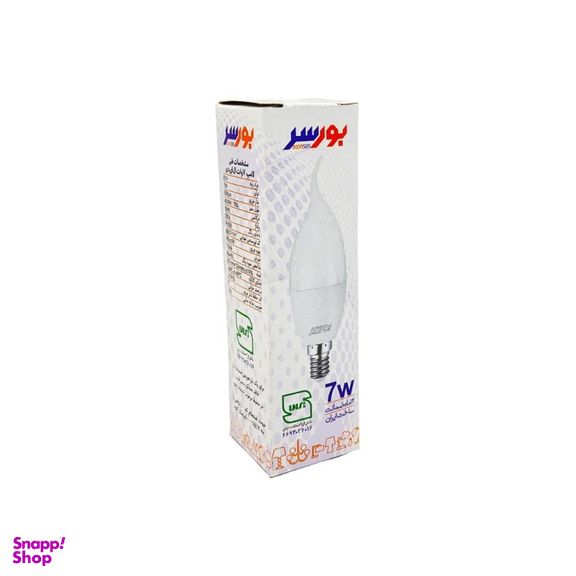 لامپ LED اشکی 7 وات بورسر مدل CL37 پایه E14 بسته 3 عددی