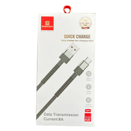 کابل شارژ USB به Type-C بیبوشی مدل A37 طول 1 متر