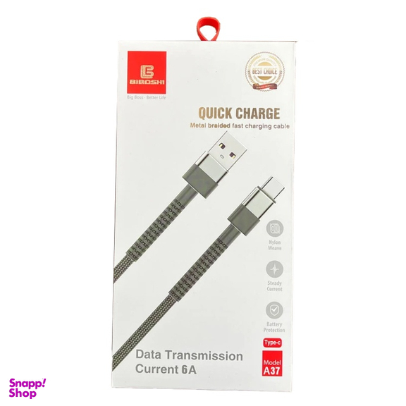 کابل شارژ USB به Type-C بیبوشی مدل A37 طول 1 متر
