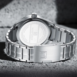 ساعت عقربه ای مردانه نیوی فورس کد nf8032sb رنگ نقره ای