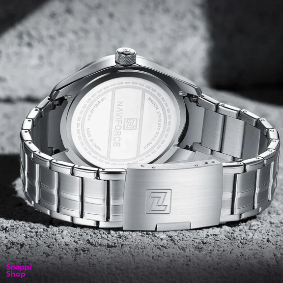 ساعت عقربه ای مردانه نیوی فورس کد nf8032sb رنگ نقره ای