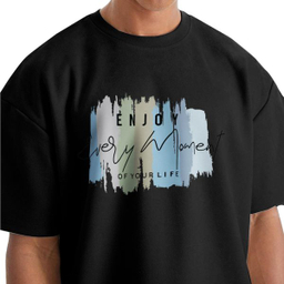 تیشرت اورسایز آستین کوتاه مردانه نوزده نودیک مدل TS1975 B