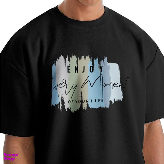 تیشرت اورسایز آستین کوتاه مردانه نوزده نودیک مدل TS1975 B