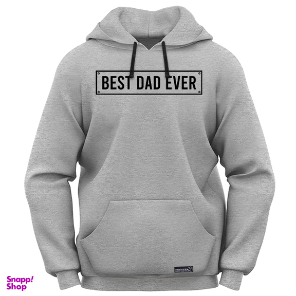 هودی مردانه 27 مدل Best Dad Ever کد MH1754 رنگی طوسی