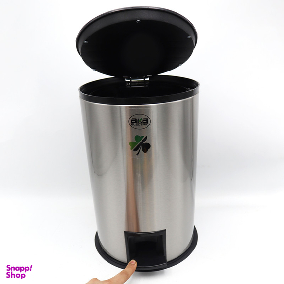 سطل زباله پدالی آکا الکتریک مدل آینه ای کد YP-SADE-05L ظرفیت 5 لیتری