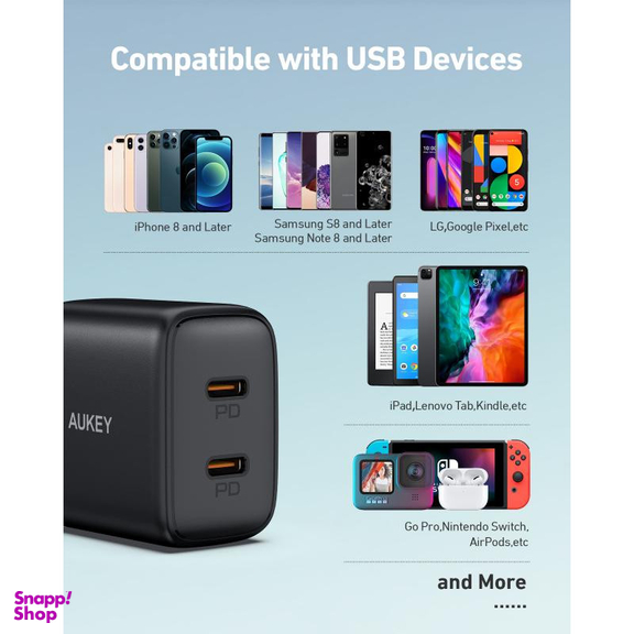 شارژر دیواری 20 وات آکی مدل PA-R1S