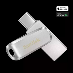 فلش مموری سن دیسک مدل Ultra Dual Drive Luxe ظرفیت 128 گیگابایت