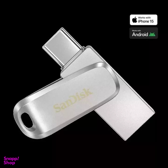 فلش مموری سن دیسک مدل Ultra Dual Drive Luxe ظرفیت 128 گیگابایت