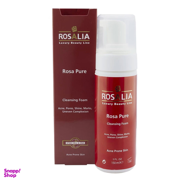 فوم پاک‌ کننده صورت رزالیا مدل Rosa Pure حجم 150 میلی لیتر